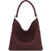 Rebecca Minkoff Mae Pebbled Leather Hobo Bag In Red