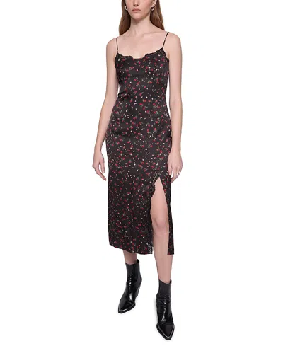 Rebecca Minkoff Maeve Slip Dress In Rose Ditsy