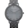 Rebecca Minkoff Major Gray Ion-plated Watch 2200350 In Multi