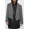 Rebecca Minkoff Margo Herringbone Wool Blend Crop Blazer In Herringbone