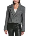 Rebecca Minkoff Margo Wool-blend Coat In Gray