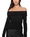 Rebecca Minkoff Maria Ruched Off The Shoulder Top