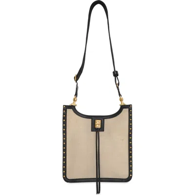 Rebecca Minkoff Medium Darren Surplus Feed Crossbody Bag In Natural/black