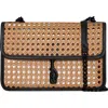Rebecca Minkoff Megan Flap Cutout Shoulder Bag In Natural/black