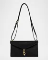 Rebecca Minkoff Megan East-west Leather Crossbody Bag In Black