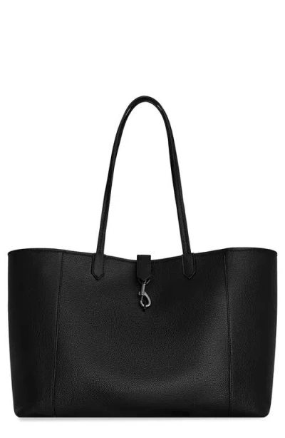 Rebecca Minkoff Megan East/west Leather Tote In Black