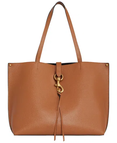 Rebecca Minkoff Megan Large Pebbled Leather Tote In Brown