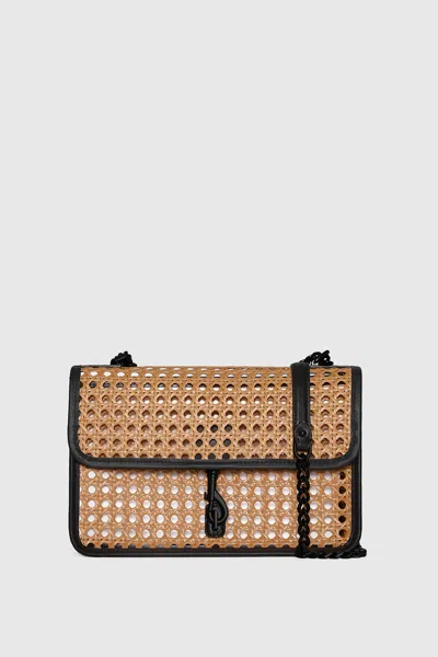 Rebecca Minkoff Megan Flap Shoulder With Caning Bag In White
