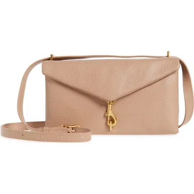 Rebecca Minkoff Megan Grained Leather East/west Crossbody Bag In Blushing