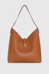 Rebecca Minkoff Megan Leather Hobo Bag In Brown