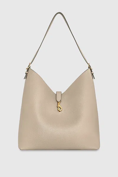 Rebecca Minkoff Megan Hobo Bag In Stone
