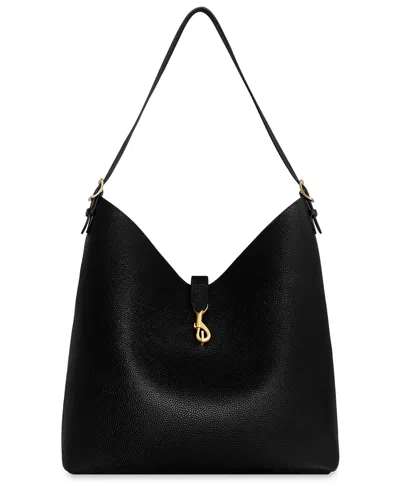 Rebecca Minkoff Megan Large Leather Hobo Handbag In Black