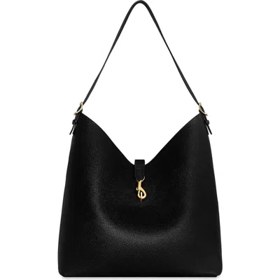 Rebecca Minkoff Megan Leather Hobo Bag In Black