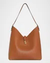 Rebecca Minkoff Megan Leather Hobo Bag In Caramello