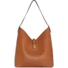 Rebecca Minkoff Megan Leather Hobo Bag In Caramello