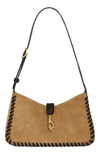 Rebecca Minkoff Megan Medium Calf Hair Shoulder Bag In Brown