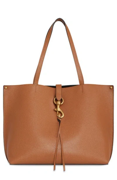 Rebecca Minkoff Megan Large Pebbled Leather Tote In Brown