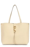 Rebecca Minkoff Megan Leather Tote In Eggshell