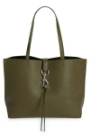 Rebecca Minkoff Megan Leather Tote In Green Olive