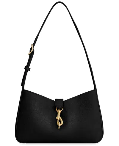 Rebecca Minkoff Megan Medium Leather Shoulder Bag In Black