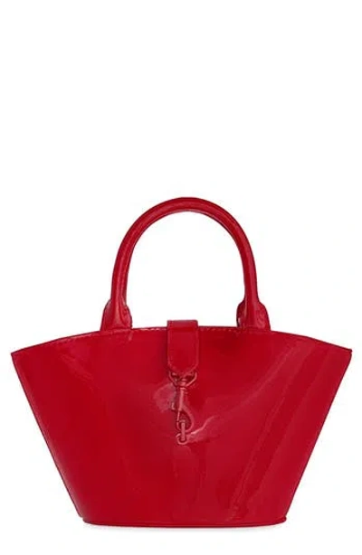 Rebecca Minkoff Megan Micro Fan Tote Bag In Red