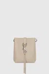 Rebecca Minkoff Megan Mini Feed With Studded Strap Bag In Stone