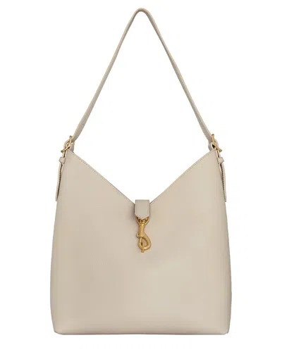 Rebecca Minkoff Mini Megan Leather Hobo Bag In Neutral