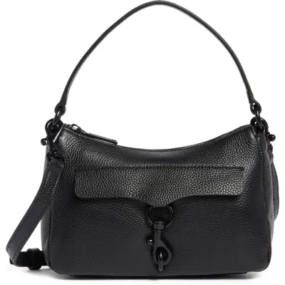 Rebecca Minkoff Megan Mini Leather Shoulder Bag In Black