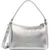 Rebecca Minkoff Megan Mini Shoulder Bag In Silver