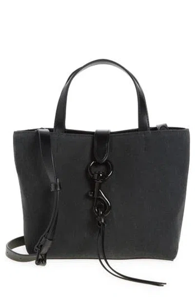 Rebecca Minkoff Megan Mini Tote Crossbody Bag In Black/black