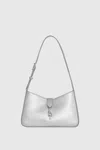 Rebecca Minkoff Megan Small Shoulder Bag In Silver