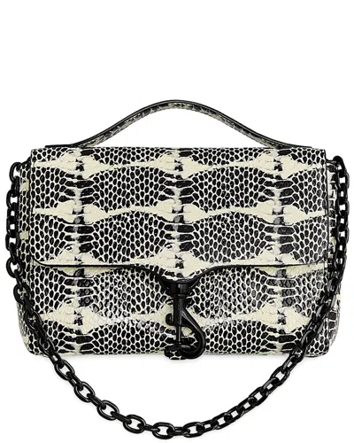 Rebecca Minkoff Megan Top Handle Leather Crossbody In Black
