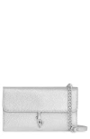 Rebecca Minkoff Megan Wallet On Chain Bag In Silver