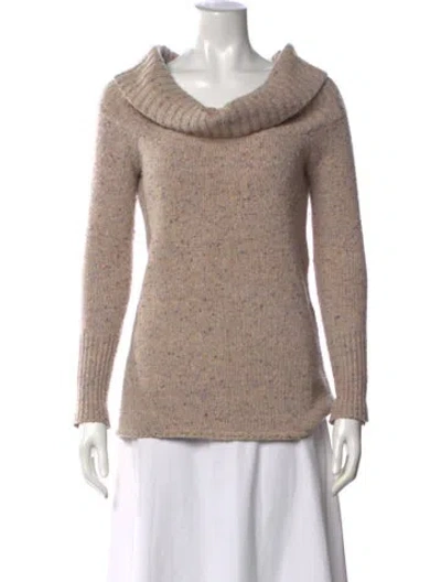 Pre-owned Rebecca Minkoff Merino Wool Cowl Neck Sweater In Pink