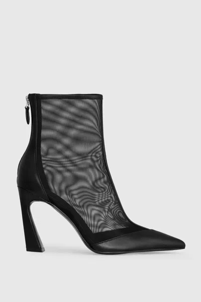 Rebecca Minkoff Mesh Bootie In Black
