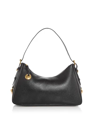 Rebecca Minkoff Mia Large Leather Shoulder Bag In Black