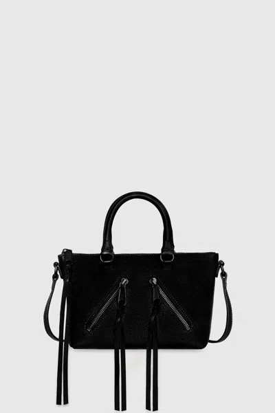 Rebecca Minkoff Micro Moto Crossbody Bag In Black