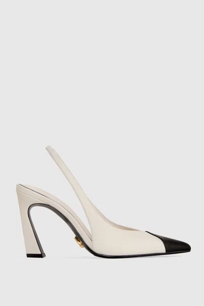 Rebecca Minkoff Miley Slingback In Black/panna