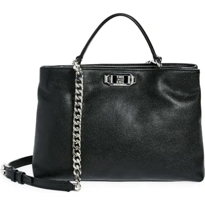 Rebecca Minkoff Mini Amour Leather Tote In Black