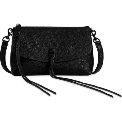 Rebecca Minkoff Mini Darren Leather Crossbody Bag In Black