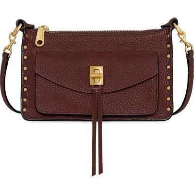 Rebecca Minkoff Mini Darren Leather Crossbody Bag In Brown