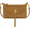 Rebecca Minkoff Mini Darren Leather Crossbody Bag In Honey