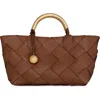 Rebecca Minkoff Mini Frankie Woven Leather Tote