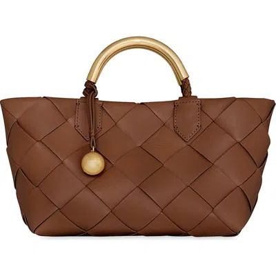 Rebecca Minkoff Mini Frankie Woven Leather Tote