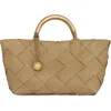 Rebecca Minkoff Mini Frankie Woven Leather Tote