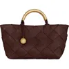Rebecca Minkoff Mini Frankie Woven Leather Tote