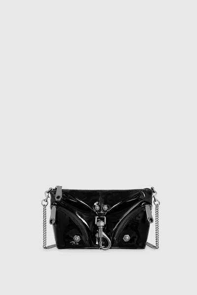 Rebecca Minkoff Mini Julian Crossbody Bag In Black