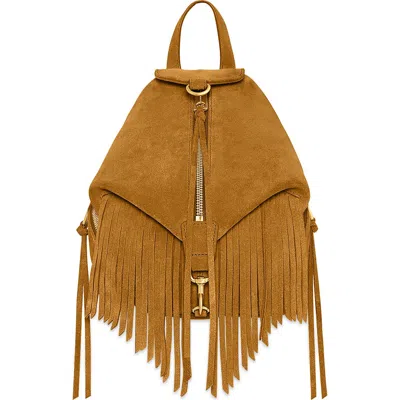 Rebecca Minkoff Mini Julian Fringe Suede Convertible Backpack