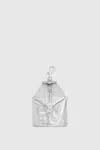 Rebecca Minkoff Mini Julian Key Fob In Silver