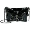 Rebecca Minkoff Mini Julian Leather Crossbody Bag In Black